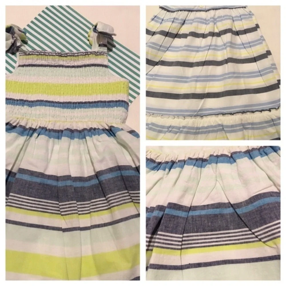 💕Gymboree gorgeous blue striped dress size 6 💕